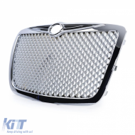 Sport grille chrome honeycomb design for Chrysler 300C sedan touring 04-11-image-6257753