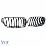 Sport grille front grill black chrome fits for 3 Series BMW F30 F31 2011-2019-image-6211263