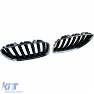 Sport grille front grill black chrome fits for BMW X5 E53 1999-2003-image-6210467