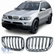 image-77-Sport grille front grill chrome fits for BMW X5 E53 1999-2003