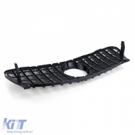 Sport grille front grill gloss black fits for Mercedes GLA X156 2013-2016-image-6257433