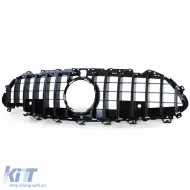 Sport grille front grill gloss black for Mercedes CLS C257 2018-2023-image-6257416