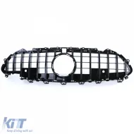Sport grille front grill gloss black for Mercedes CLS C257 2018-2023-image-6257419