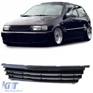 image-8-Sport grille front grill without emblem black for VW Polo 6N 94-99