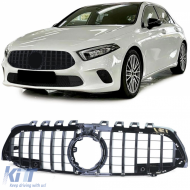 Sport Grille Gloss Black for Mercedes A-Class W177 V177 2018-2022 - ODGM6014289