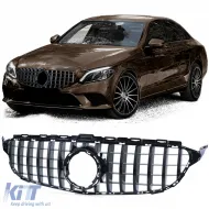 image-50-Sport grille gloss black for Mercedes C-Class W205 S205 18-21