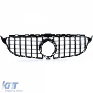 Sport grille gloss black for Mercedes C-Class W205 S205 18-21-image-6257445