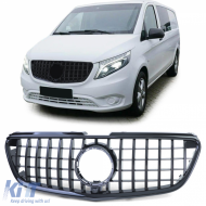Sport Grille Gloss Black for Mercedes Vito W447 Pre-Facelift 2014-2019