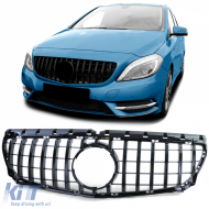 Sport grille gloss black suitable for Mercedes B-Class W246 11-14