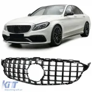 image-34-Sport grille glossy black fits Mercedes C-Class W205 S205 2014-2018