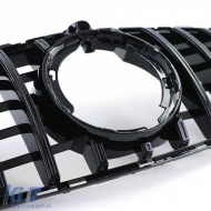 Sport grille glossy black for Mercedes C-Class W205 S205 2018-2021-image-6257561