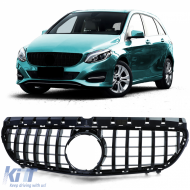 Sport grille glossy black suitable for Mercedes B-Class W246 14-18