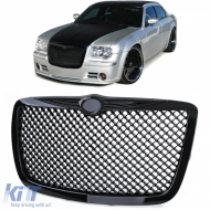 Sport grille honeycomb design gloss black for Chrysler 300C Sedan Touring 04-11
