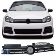 Sport Grille Radiator Grille Black Gloss with Chrome Strips for VW Golf 6 08-13 - ODGV6013625