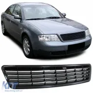image-42-Sport grille radiator grille without emblem black for Audi A6 4B C5 sedan avant 97-01