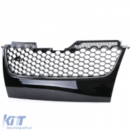 Sport grille with chrome strip + bumper mesh for VW Golf 5 GTI 03-09-image-6257775