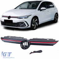 Sport grille with illuminated red trim for VW Golf 8 from 2019 - ODGV6013566