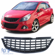 Sport grille without emblem black for Opel Corsa D pre-facelift 06-10