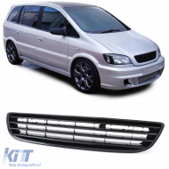 Sport grille without emblem black for Opel Zafira A 99-05