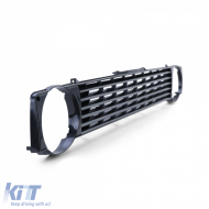 Sport grille without emblem black for VW Golf 1 + Cabrio + Caddy-image-6209712