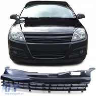 image-6-Sport grille without emblem black suitable for Opel Astra H 04-06 pre-facelift