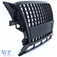 Sport grille without emblem black suitable for Audi Q5 8R 2008-2012-image-6258922