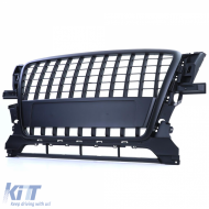 Sport grille without emblem black suitable for Audi Q5 8R 2008-2012-image-6258923