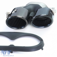 Sport Heck Diffusor mit schwarzen Endrohren für Mercedes A Klasse V177 19-25-image-6259230