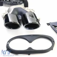 Sport Heckdiffusor mit schwarzen Endrohren, geeignet für Mercedes A Klasse V177 19-25-image-6259229