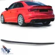 image-3-Sport Heckspoiler Lippe matt schwarz geeignet für Audi A3 S3 RS 8V Limousine 13-21