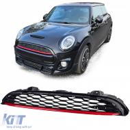 Sport honeycomb grille with red trim for Mini One Cooper S F55 F56 F57 14-20 - ODGM6014565