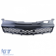 Sport honeycomb grille without emblem black for Opel Astra H GTC TwinTop 05-10-image-6209243