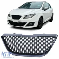 image-18-Sport honeycomb grille without emblem black for Seat Ibiza 6J 08-12