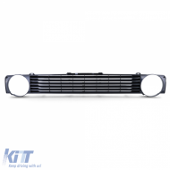 Sport hűtőrács embléma nélkül fekete - VW Golf 1 + Cabrio + Caddy-image-6209713