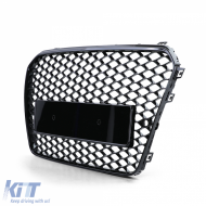Sport hűtőrács embléma nélkül fényes fekete Audi A5 B8 8T 11-17-image-6205155