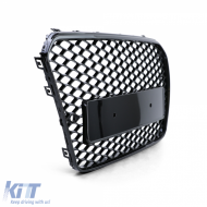 Sport hűtőrács embléma nélkül fényes fekete Audi A5 B8 8T 11-17-image-6205156