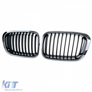 Sport hűtőrács fekete króm BMW 3-as E46 facelift előtti 1998-2001-image-6211135