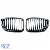 Sport hűtőrács fekete króm BMW 3-as E46 facelift előtti 1998-2001-image-6211136