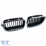 Sport hűtőrács fekete króm BMW 3-as E46 facelift előtti 1998-2001-image-6211138