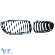 Sport hűtőrács fekete króm BMW 3-as E90 E91 2008-2012-image-6211315