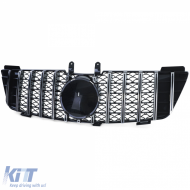 Sport hűtőrács fényes fekete króm Mercedes M-osztály ML W164 05-08-image-6205245