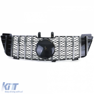 Sport hűtőrács fényes fekete króm Mercedes M-osztály ML W164 05-08-image-6205248