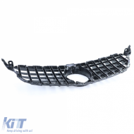 Sport hűtőrács fényes fekete króm Mercedes C-osztály W205 S205 2014-2018-image-6206486