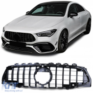 image-32-Sport hűtőrács fényes fekete Mercedes CLA C118 X118 2019-2022