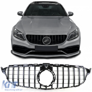 image-66-Sport hűtőrács fényes fekete Mercedes C-osztály W205 S205 2018-2021