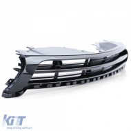 Sport hűtőrács fényes fekete VW Scirocco III, R modellekhez is, 09-14 facelift előtti-image-6192681