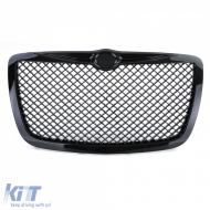 Sport hűtőrács méhsejt mintás fényes fekete Chrysler 300C Sedan Touring 04-11-image-6195808