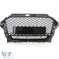 Sport hűtőrács méhsejt mintás fényes fekete Audi A3 8V 12-16-image-6261316