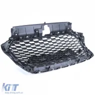 Sport hűtőrács méhsejtes fényes fekete ezüst Audi A3 8V 16-20 ACC nélkül-image-6257554