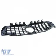 Sport Kühlergrill chrom schwarz glänzend geeignet für Mercedes CLA C118 X118 ab 19-image-6198807
